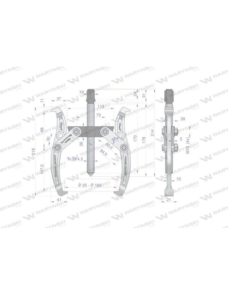 ŚCIĄGACZ 2-RAM.25-160 TYP S WMB023
