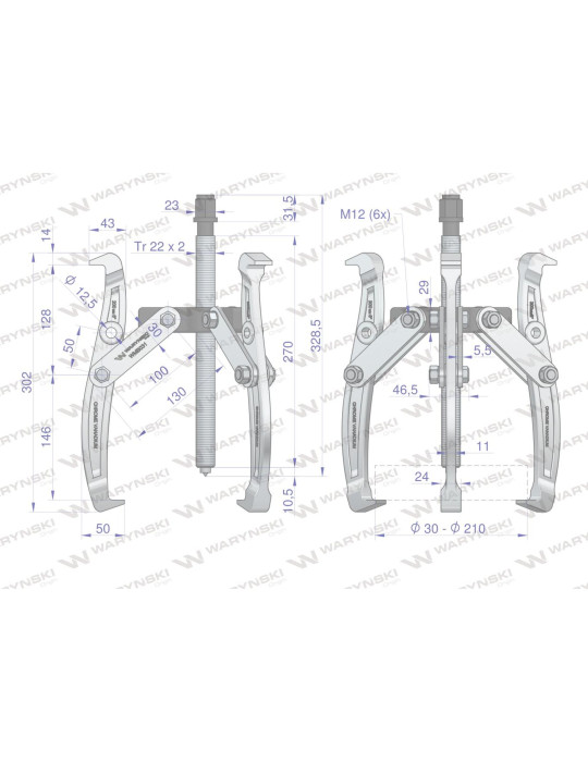 ŚCIĄGACZ 3-RAM.30-210 TYP S WMB031
