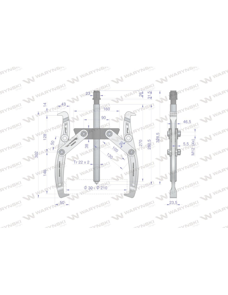 ŚCIĄGACZ 2-RAM.30-210 TYP S WMB024
