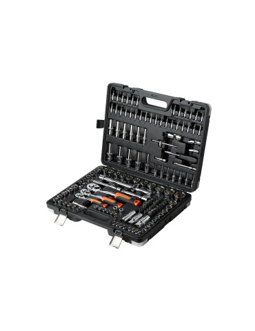 ZESTAW KLUCZY NASADOWYCH 150 SZT. 
Zestaw kluczy nasadowych 150 szt / TEGER
Indeks T-W-NWZK150 2