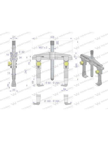 ŚCIĄGACZ 2-RAM.TYP T 160-330
WMB044 2
