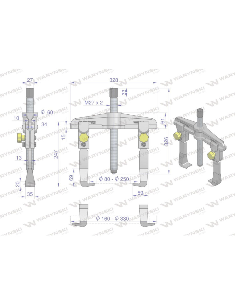 ŚCIĄGACZ 2-RAM.TYP T 160-330
WMB044