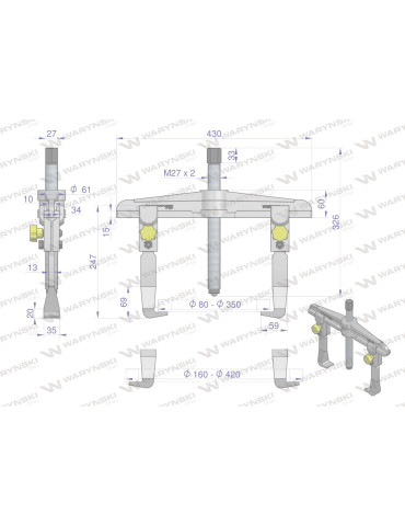 ŚCIĄGACZ 2-RAM.TYP T 160-420
WMB045 2