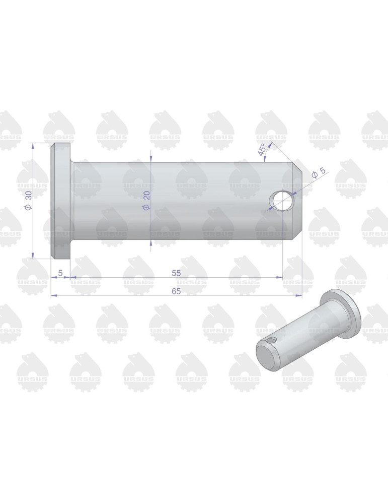 Sworzeń 54660391
wieszaka lewego i pr.dolny 
4655012  20x60x50 z kołnirzem  ar 010816
010462  50650150
swo20x60
