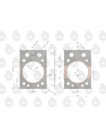 Uszczelka 46505132
Głowicy C-360 Cu
FF 050901
 2