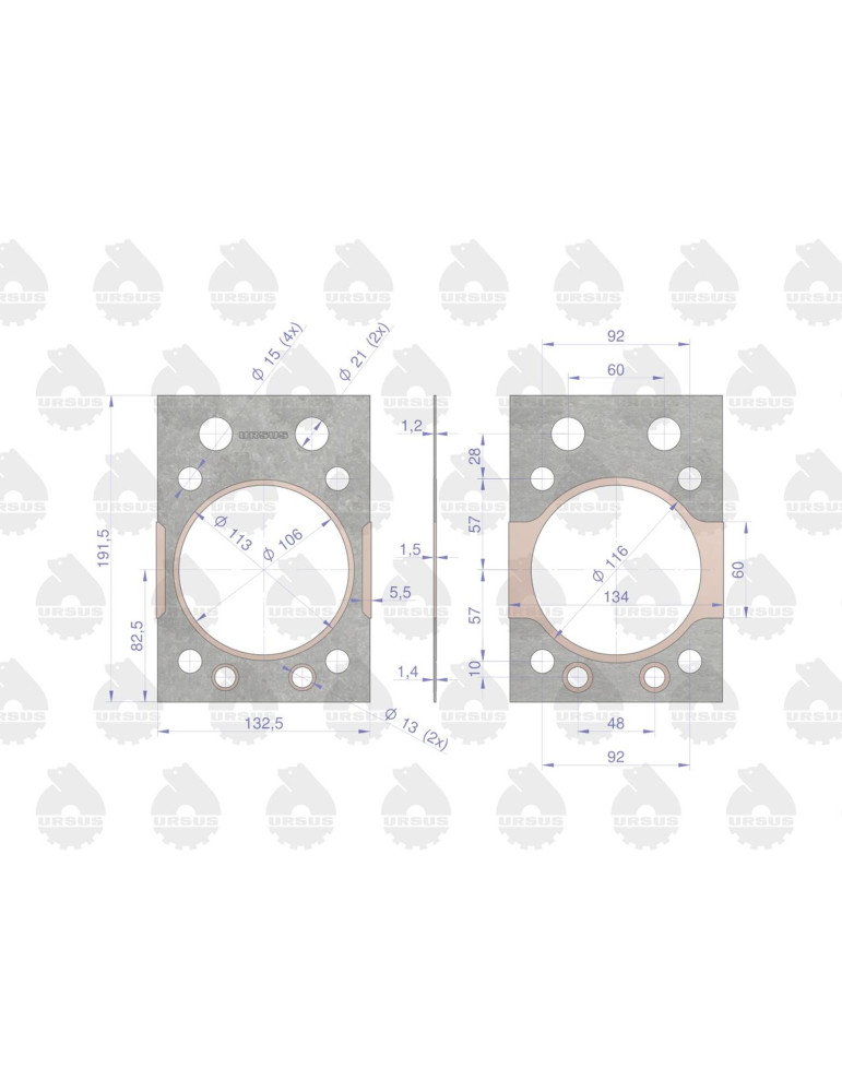 Uszczelka 46505132
Głowicy C-360 Cu
FF 050901
