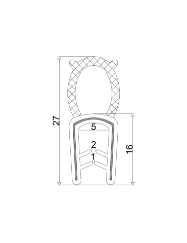 USZCZELKA SZYBY CZOŁOWA T-32 
Uszczelka szyb czołowych i szyberdachów TDZ-C . T-32 ( sprzedawane po 25 )
Indeks TDZCN 2