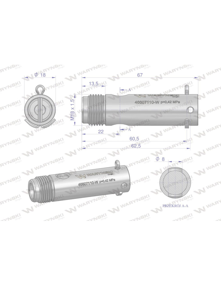 Zawór 46607110
50607150  HYDROTOR
pompy olejowej silnikowej