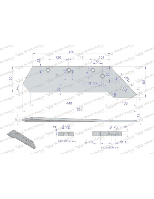 LEMIESZ PRAWY WARYŃSKI XXL
 106791150 XXL
 VIS/09  Waryński
1067911500 prawy
