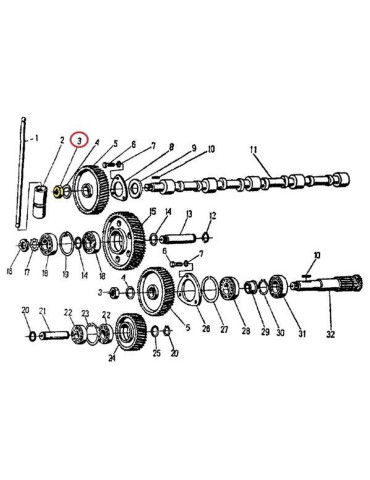 Nakrętka 54230626
śruby wspornika dźwigienek zaworowych
50505190
 2