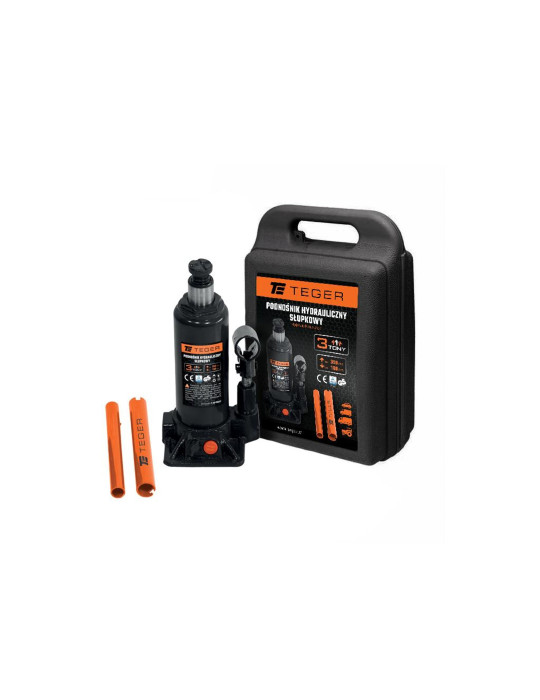 PODNOŚNIK HYDR. 3T TEGER ETUI
Indeks T-W-PHS3T
Podnośnik hydrauliczny - słupkowy, 3T, Teger
