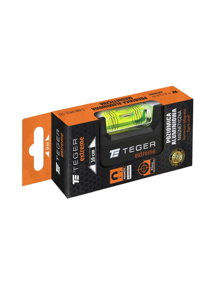 POZIOMICA ALUMINIOWA 10CM TEGER
Poziomnica aluminiowa/magnetyczna 10 cm Extreme / TEGER
Indeks T-NB-POZ-10