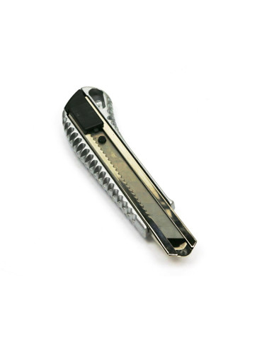 NÓŻ DO TAPET 18MM ALUMINUM 
Nożyk łamany w aluminiowej oprawie z ostrzem 18mm (sprzedawany po 24 szt)
Indeks NOZYK18MM