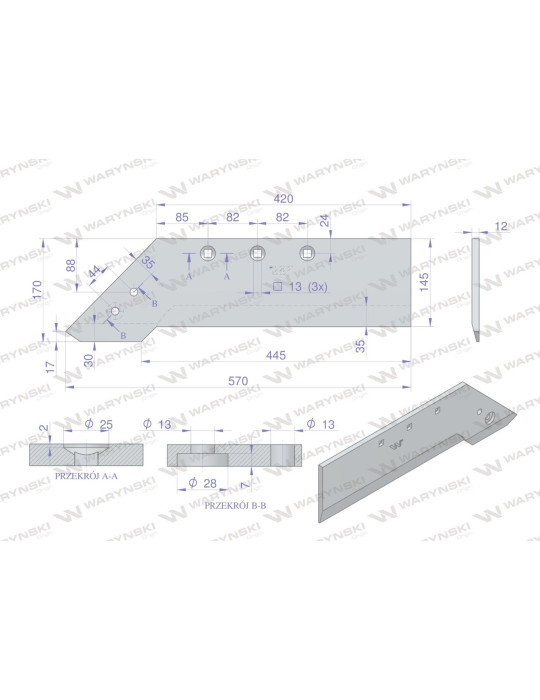 LEMIESZ 1117611500 LEWY WARYŃSKI
do dłuta 1117611500 PO/390

