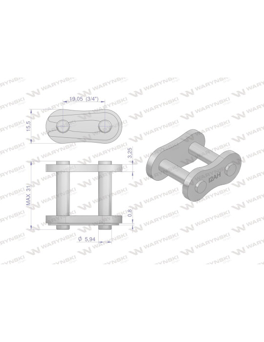 ZAMEK 12AH-1
W-Z12AH1
 PRZEMYSŁOWY
