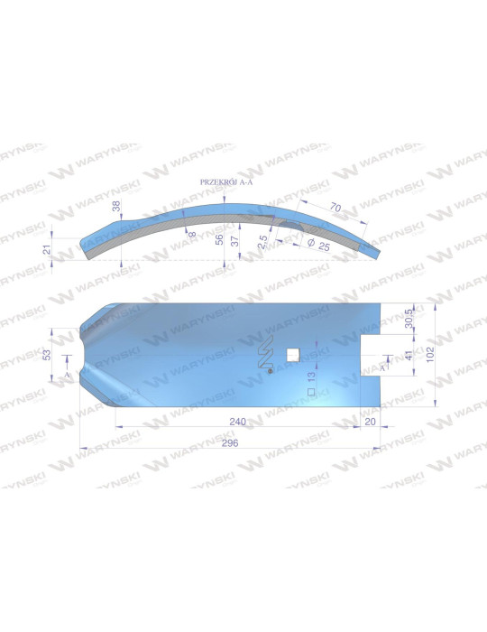 OSŁONA 3374395 GRZADZIELI
lemken smaradg WARYŃSKI prostokątne wejscie
