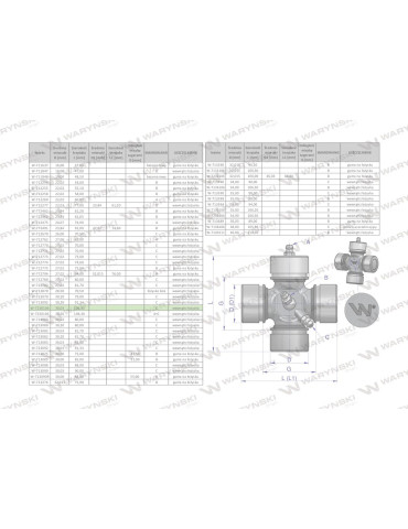 KRZYŻAK 30X106 PL
zewn 
 waryński smarowanie boczne W-7130106
 2