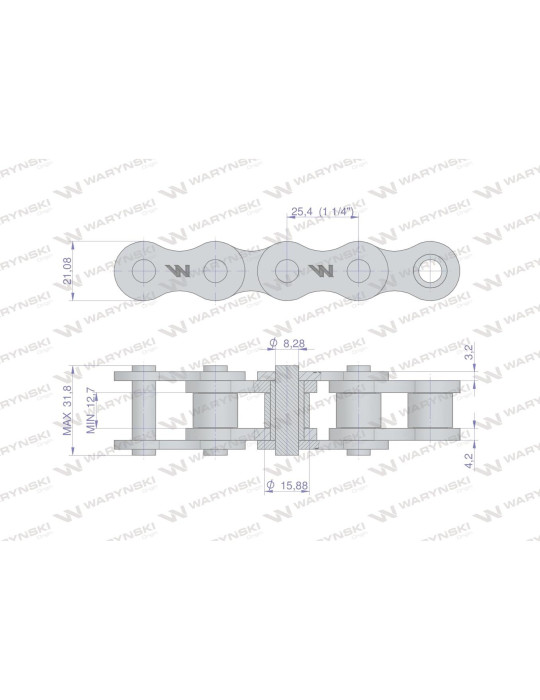 ŁAŃCUCH 16BX-1 101PZ+SPINKA
W-L16BX-102PS
5279000102