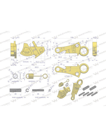 ZESTAW NAPRAWCZY DO HAKÓW CAT-2HD W
Zestaw naprawczy do haków Cat-2HD WARYŃSKI
Indeks W618ZEST2
17,5mm