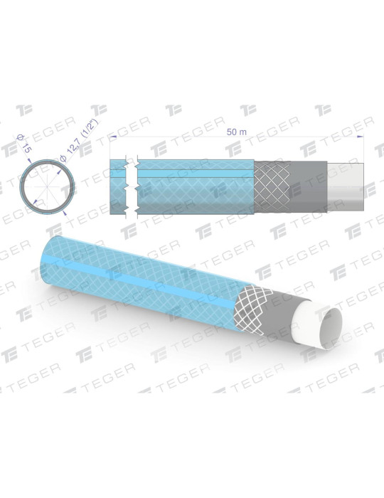 WĄŻ OGRODOWY 1/2" 50M STANDARD
Wąż ogrodowy "STANDARD PLUS" FI 1/2". 50m / TEGER
Indeks T-O-NWO12ST-50
