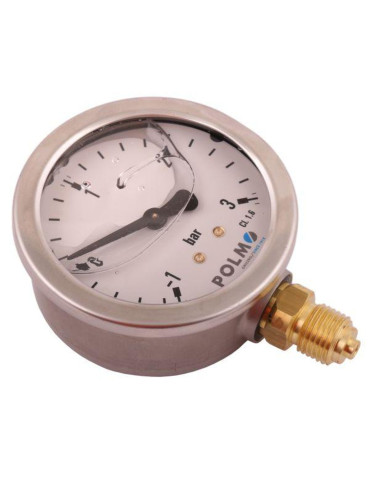 MANOWAKUOMETR 1/4" DOLNE PRZYŁ -1+3
Manowakuometr glicerynowy M63 (-1 do 3 bar) dolne przyłącze G1/4 POLMO
Indeks MW63KG14D0P