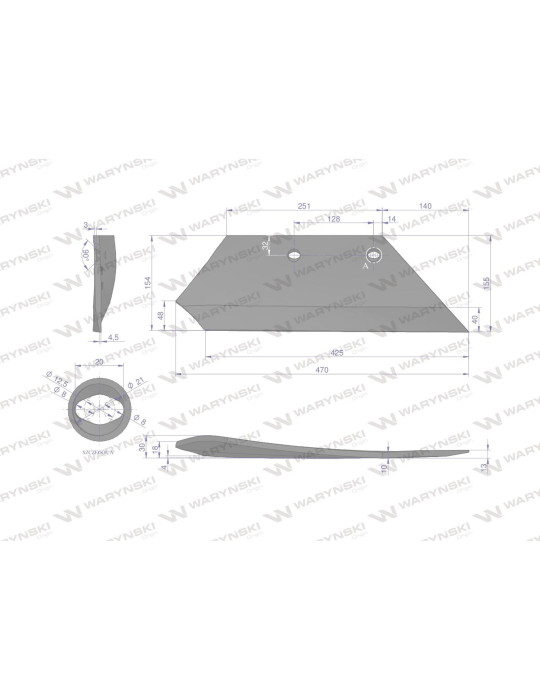 LEMIESZ 94600 OVERUM 16"PRAWY