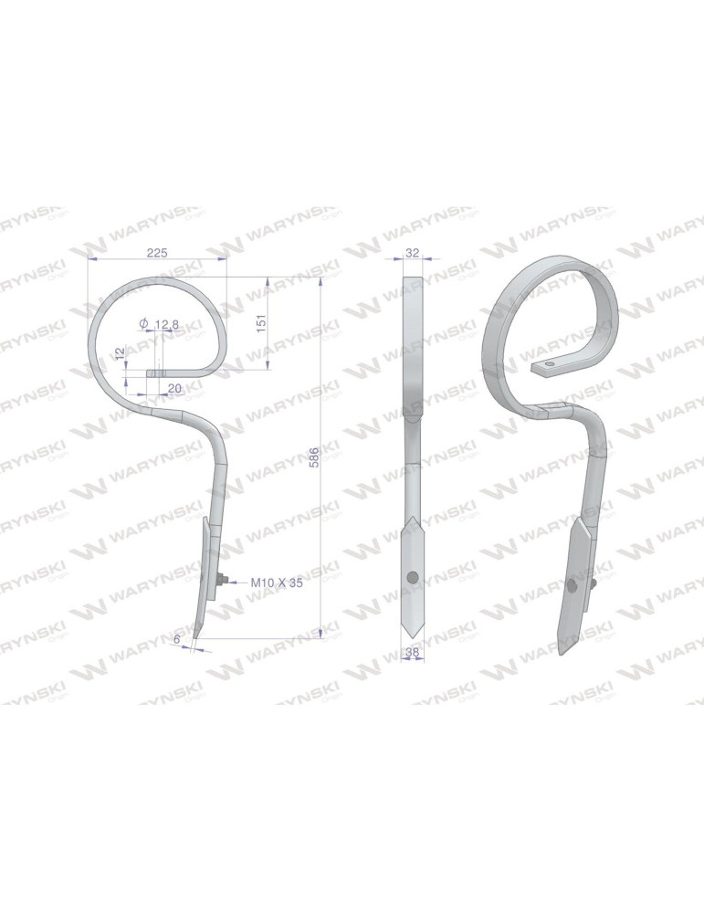 ZĄB AGREGATU PROSTY 12X32 586MM
W-1801150602
