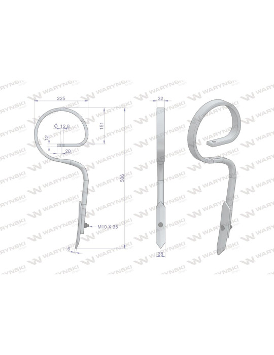 ZĄB AGREGATU PROSTY 12X32 586MM
W-1801150602