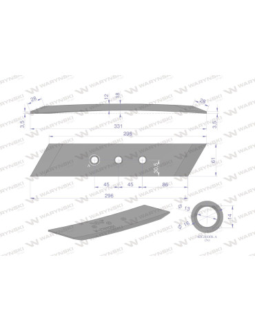 DŁUTO RABE MP293 PRAWE RABE WAR.
27011201 2