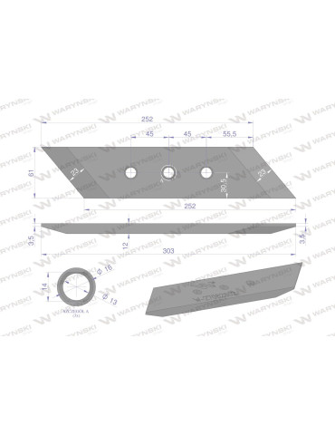 DŁUTO RABE MP332 LEWE RABE WAR.
Dłuto. nakładka lewe zastosowanie MP332 Rabe Werk stal borowa Waryński
Indeks W-27082802 2