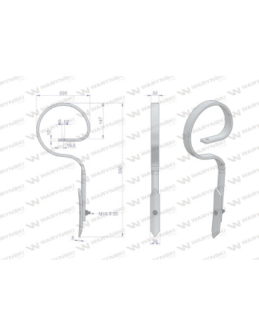ZĄB AGREGATU PROSTY 10X32 550MM
duński  W-1417000031 2