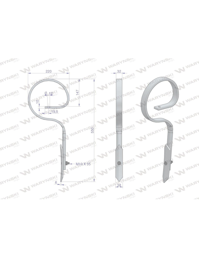 ZĄB AGREGATU PROSTY 10X32 550MM
duński  W-1417000031