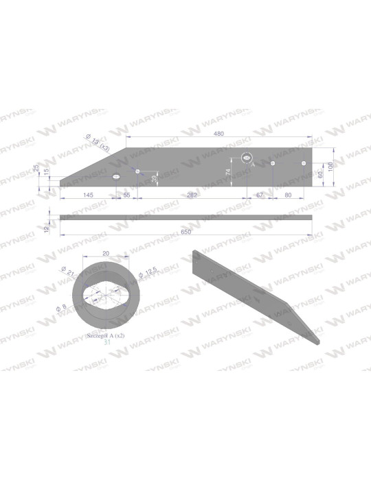 PŁOZA PRAWA OVERUM 650MM
41659609409
Płoza prawa zastosowanie 41659609409 XU Overum stal borowa WARYŃSKI
Indeks W-96094