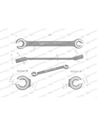 KLUCZ PŁASKO-OCZKOWY OTWARTY 9X11
WMK128
 2
