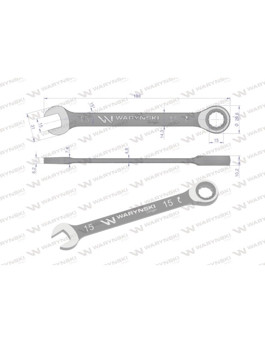 KLUCZ PŁASKO-OCZKOWY 14MM Z GRZECH
WMK053
