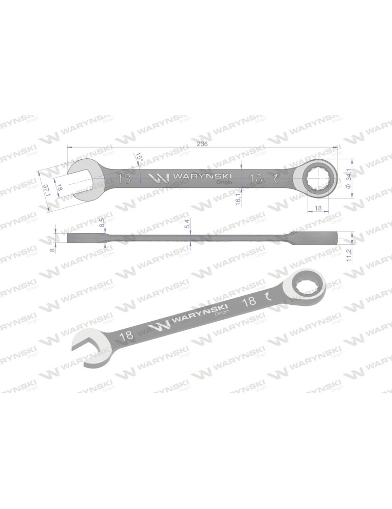 KLUCZ PŁASKO-OCZKOWY 14MM Z GRZECH
WMK053
