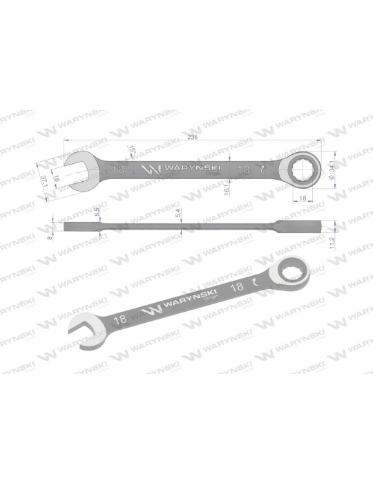 KLUCZ PŁASKO-OCZKOWY 14MM Z GRZECH
WMK053
