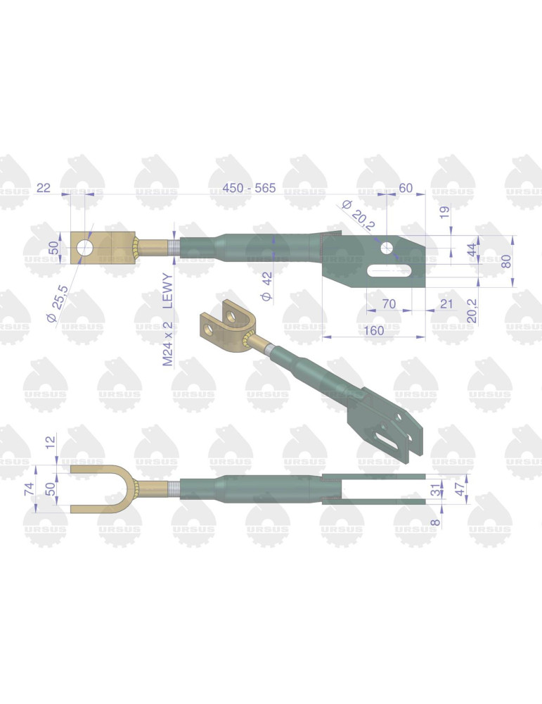 WIESZAK 46650200U BEZ KOR URSUS
