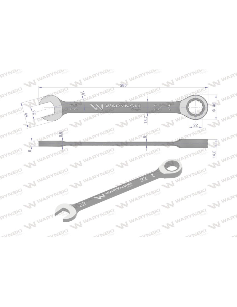 KLUCZ PŁASKO-OCZKOWY 22MM Z GRZECH
wmk061
