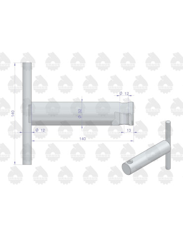  Sworzeń 46664030
dolnego zaczepu zaczepianie narzędzi
@swo32x120
 2