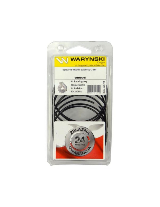 Sprężyna 50428080
wkładki zwolnicy
