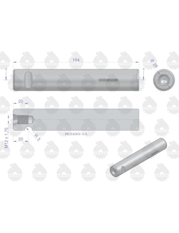 Oś 50418050 URSUS
wstecznego biegu
40111805
 2