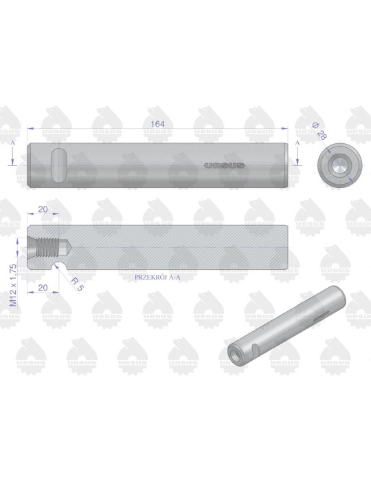 Oś 50418050 URSUS
wstecznego biegu
40111805
