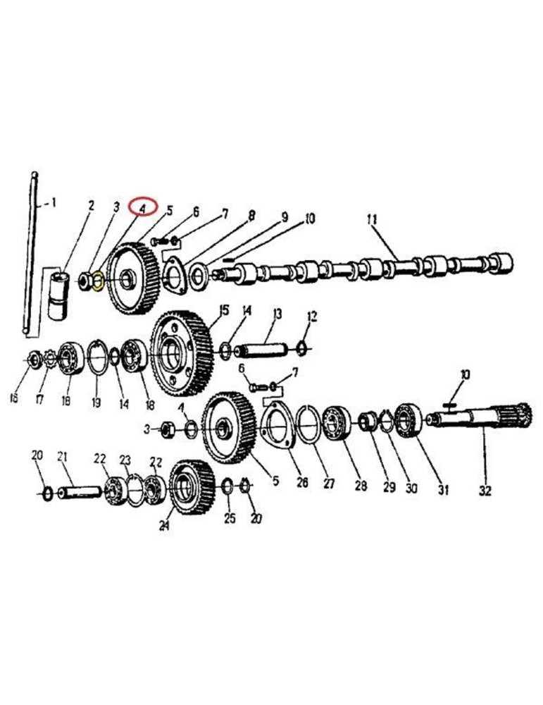 Podkładka 50504040
950404
zabezpieczająca wałka rozrządu
