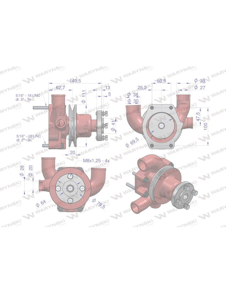 POMPA WODY 41312874
 MF-3 CHEŁMNO