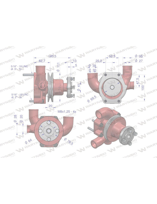 POMPA WODY 41312874
 MF-3 CHEŁMNO