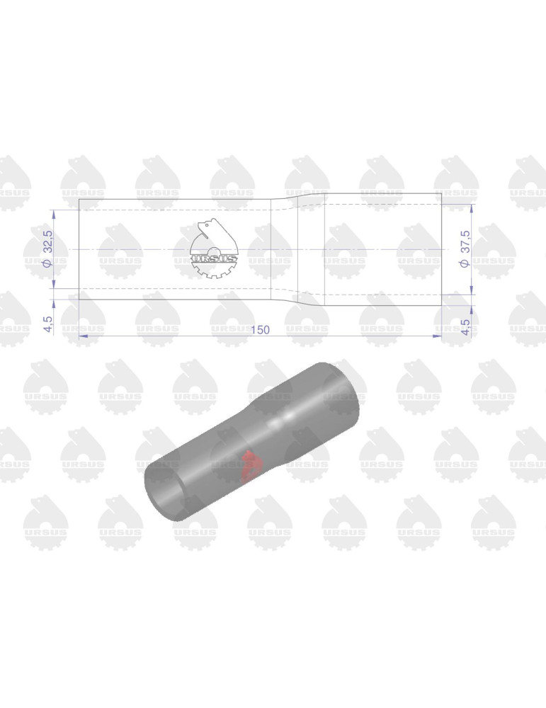 Przewód 50513440
gumowy chłodnicy prosty
