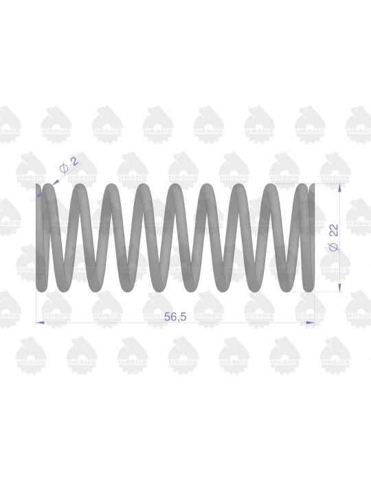 Sprężyna 50505070
zaworu wewnętrzna
