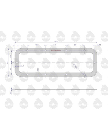 Uszczelka 50428120
pokrywy korpusu zwolnicy dolna
 2