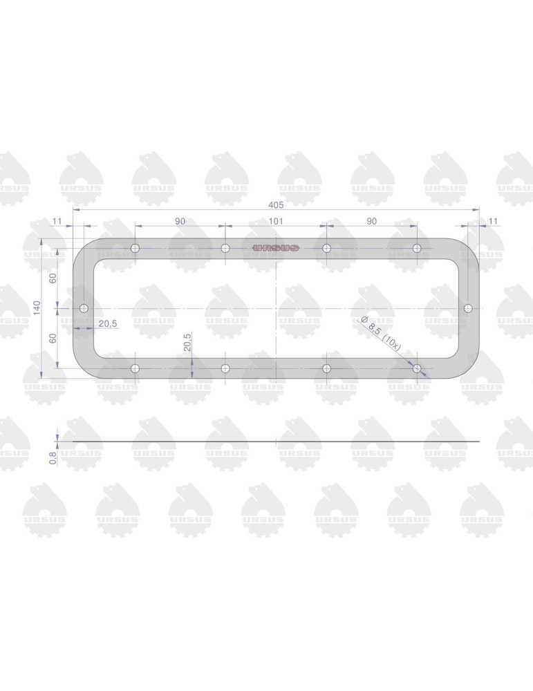 Uszczelka 50428120
pokrywy korpusu zwolnicy dolna
